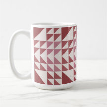 Staubrosafarbenes geometrisches Quiltmuster Kaffee