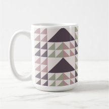 Staubrosafarbenes geometrisches Quiltmuster Kaffee