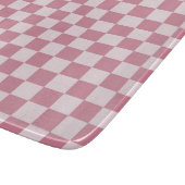 Staubrosanes Schachbrettmuster Schneidebrett (Ecke)