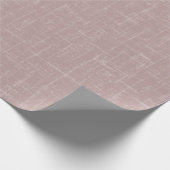 Staubrose Leinen Geschenkpapier (Ecke)