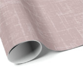 Staubrose Leinen Geschenkpapier (Rolleneckpunkt)