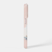Staubrose Wasserfarben-Waschung Benutzerdefinierte iPhone Hülle (Rechte Seite)