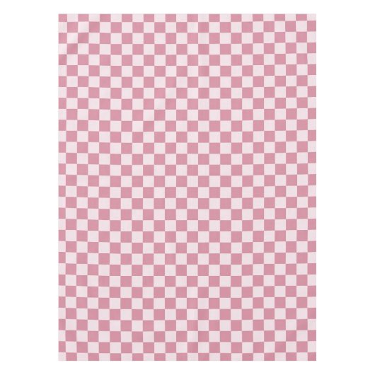 Staubrosen-Schachbrettmuster Tischdecke (Vorderseite)