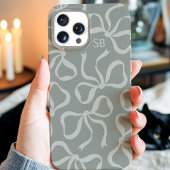 Staubsage-Schleifen-Monogramm Case-Mate iPhone Hülle