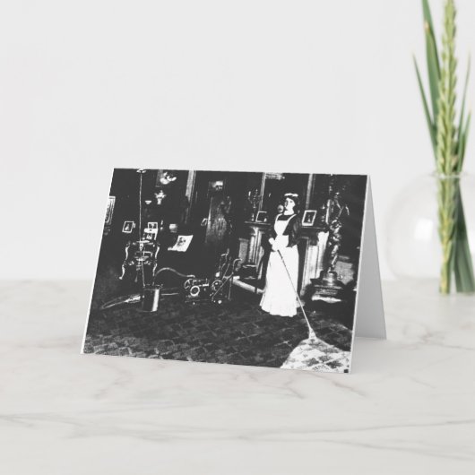 Staubsauger am Arbeitsplatz Karte (Vorderseite)