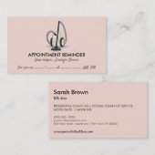 Staubsauger Beige Ernennung Visitenkarte (Vorne/Hinten)