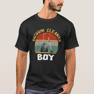 Staubsauger Boy Retro Vintage Housekeeper Sauberke T-Shirt