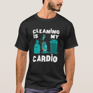 Staubsauger Cardio Reinigung Papierkorb Mülleimer T-Shirt