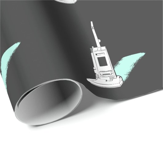 Staubsauger-Geschenk für Hausfrau-Haushalt Appli Geschenkpapier (Rolleneckpunkt)