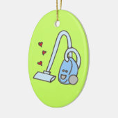 Staubsauger mit Herz Keramikornament (Links)