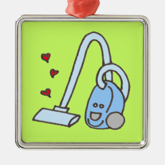 Staubsauger mit Herz Ornament Aus Metall