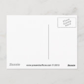 Staubsauger mit Herz Postkarte (Rückseite)