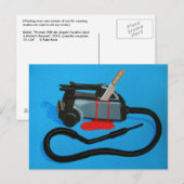 Staubsauger Postkarte (Vorne/Hinten)