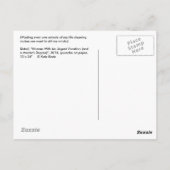 Staubsauger Postkarte (Rückseite)