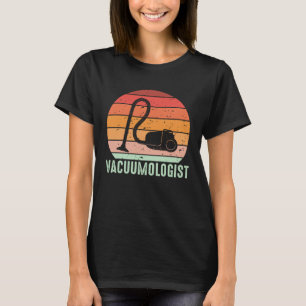 Staubsauger Vacuumlogist Männer Frauen Retro Hausm T-Shirt