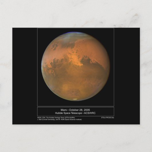 Staubsturm auf Mars-Karten und Postkarten (Vorderseite)