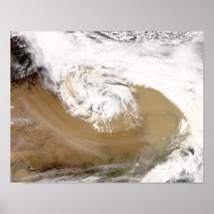 Staubsturm in der NordChina Poster