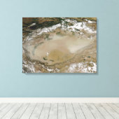 Staubsturm in der Taklimakan-Wüste, China Western Leinwanddruck (Insitu (Holzboden))