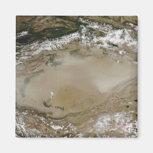 Staubsturm in der Taklimakan-Wüste, China Western Magnet (Vorne)