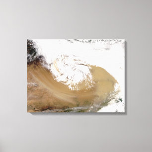 Staubsturm in NordChina 2 Leinwanddruck