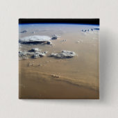 Staubsturm über die Sandmeere der Wüste Sahara. Button (Vorderseite)