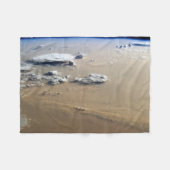 Staubsturm über die Sandmeere der Wüste Sahara. Fleecedecke (Vorderseite (Horizontal))