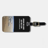 Staubsturm über die Sandmeere der Wüste Sahara. Gepäckanhänger (Vorderseite horizontal)