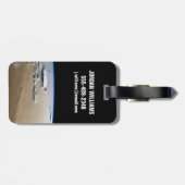 Staubsturm über die Sandmeere der Wüste Sahara. Gepäckanhänger (Rückseite horizontal)