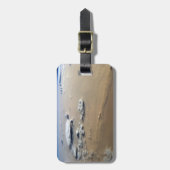 Staubsturm über die Sandmeere der Wüste Sahara. Gepäckanhänger (Vorderseite vertikal)