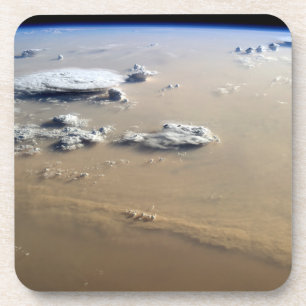Staubsturm über die Sandmeere der Wüste Sahara. Getränkeuntersetzer