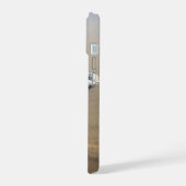 Staubsturm über die Sandmeere der Wüste Sahara. iPhone 15 Hülle (Linke Seite)