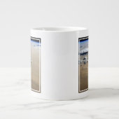 Staubsturm über die Sandmeere der Wüste Sahara. Jumbo-Tasse (Vorderseite)