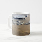 Staubsturm über die Sandmeere der Wüste Sahara. Kaffeetasse (Vorderseite Links)