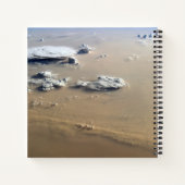 Staubsturm über die Sandmeere der Wüste Sahara. Notizblock (Rückseite)