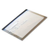 Staubsturm über die Sandmeere der Wüste Sahara. Notizblock (angewinkelt)