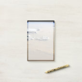 Staubsturm über die Sandmeere der Wüste Sahara. Post-it Klebezettel (Auf Schreibtisch)