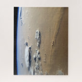 Staubsturm über die Sandmeere der Wüste Sahara. Puzzle (Vertikal)