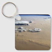 Staubsturm über die Sandmeere der Wüste Sahara. Schlüsselanhänger (Vorderseite)