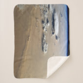 Staubsturm über die Sandmeere der Wüste Sahara. Sherpadecke (Vorderseite)