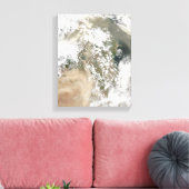 Staubstürme im Nahen Osten Leinwanddruck (Insitu (Wohnzimmer))