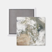 Staubstürme im Nahen Osten Magnet (Vorderseite/Rückseite)