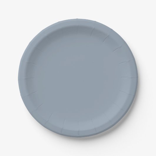Staubtauben-Blaufarbe Pappteller (Vorderseite)