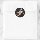 Staubteufel Runder Aufkleber (Tasche)