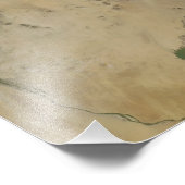 Staubwolken blasen vor der Küste Saudi-Arabiens Fotodruck (Ecke)