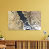 Staubwolken blasen vor der Küste Saudi-Arabiens Leinwanddruck (Insitu (Wohnzimmer))