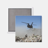 Staubwolken, die durch die Rotorabwaschanlage ange Magnet (Vorderseite/Rückseite)