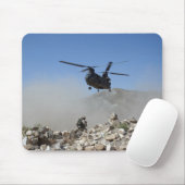 Staubwolken, die durch die Rotorabwaschanlage ange Mousepad (Mit Mouse)