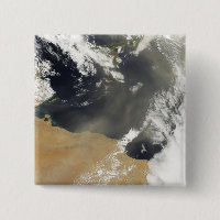 Staubwolken, die vor der nordafrikanischen Küste w