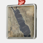 Staubwolken über dem Roten Meer Silbernes Ornament (Links)