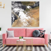 Staubwolken vor der marokkanischen Küste Leinwanddruck (Insitu (Wohnzimmer))